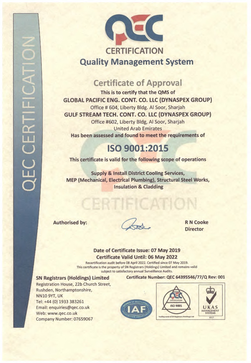 ISO Certificate